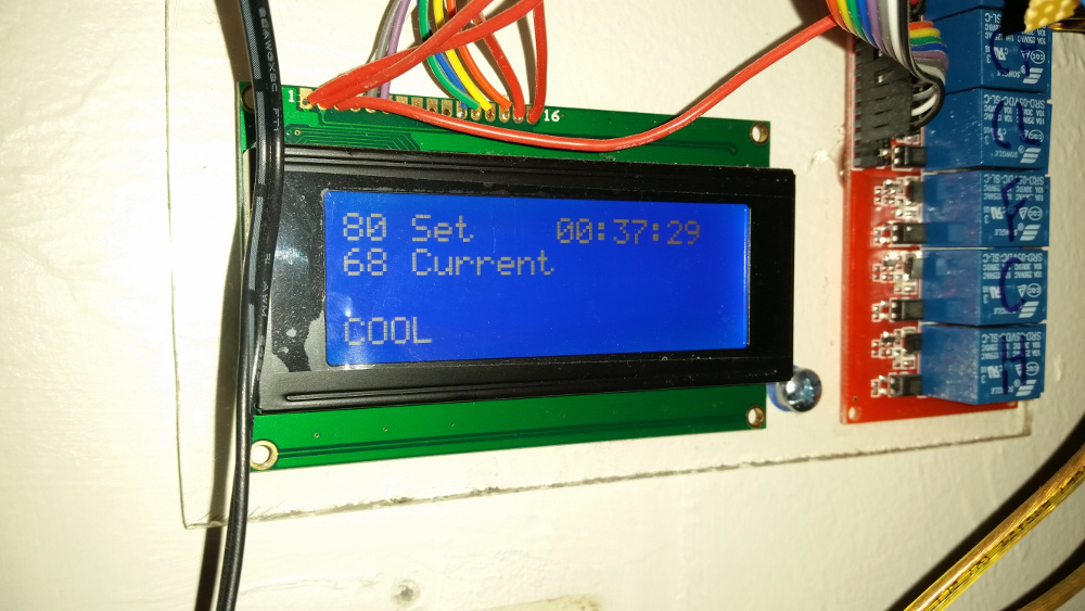 Thermostat LCD Display